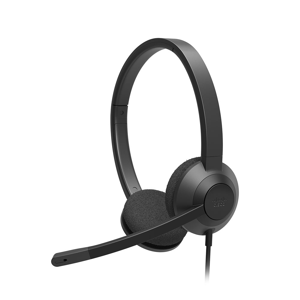 Headset 322 Wired Dual On-Ear Carbon Black