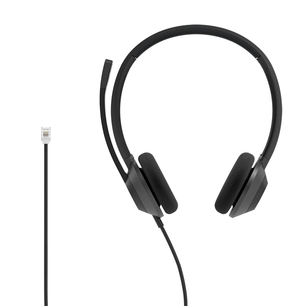 Headset 322 Wired Dual On-Ear Carbon Black