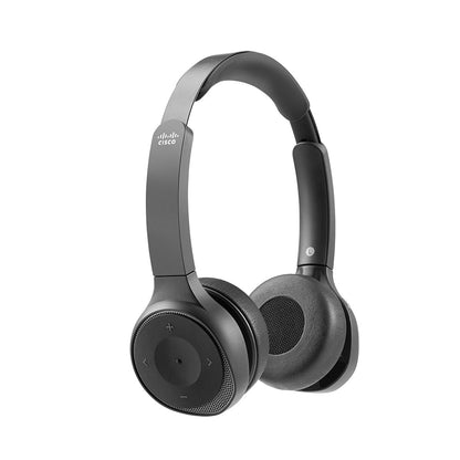 730 Wireless Dual On-ear Cisco Headset USB-A Bundle - Carbon Black